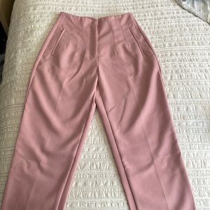 Zara High Waisted Pant Pink Small